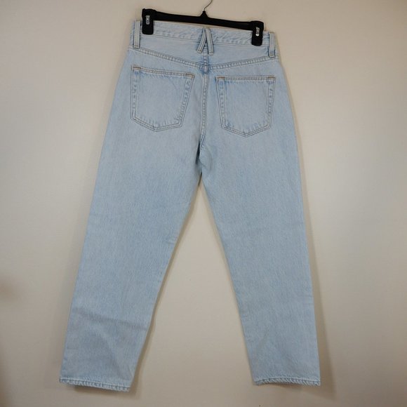 SLVRLAKE Sophie Crop JEANS Size 26 Straight Leg Light Blue Love Song NEW $319 - Picture 9 of 11